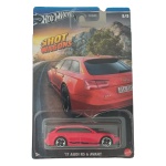 Miniatura Hot Wheels ’17 Audi RS 6 Avant, da série Hot Wagons, número 5/5, em escala aproximada 1/64, produzida pela Mattel. Modelo licenciado Audi com carroceria na cor vermelha, vidros escurecidos, detalhes laterais em preto e rodas esportivas. Exemplar apresentado lacrado em sua embalagem original, com cartela e blister apresentando eventuais sinais naturais de armazenamento e manuseio, conforme fotos. Série temática dedicada a peruas esportivas e clássicas, sendo este Audi RS 6 Avant o quinto modelo da coleção. Produto exatamente das fotos do anúncio.