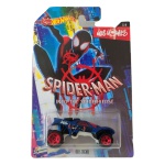 Hot Wheels Mattel Da`Kar – Miles Morales – Spider-Man: Into the Spider-Verse – miniatura colecionável em escala 1/64, veículo Da`Kar na cor azul acetinado, com grafismos inspirados no personagem Miles Morales, detalhes em vermelho e rodas off-road vermelhas. Edição nº 2/6 da série especial Spider-Man: Into the Spider-Verse, lançada em 2018. Referência GDG93. Fabricada na Indonésia. Miniatura lacrada em sua embalagem original, com sinais de armazenamento e pequenos desgastes na cartela, conforme fotos. Produto exatamente das fotos do anúncio.