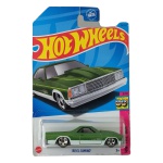 Hot Wheels Mattel – ’80 El Camino – HW: The ’80s – miniatura colecionável em escala 1/64, na cor verde metálica com detalhes em verde claro e branco, inscrição `El Camino SS` nas laterais e rodas cromadas. Edição nº 3/10 da série HW: The ’80s e nº 26/250 da linha Hot Wheels 2023. Referência HKJ61. Fabricada na Malásia. Miniatura lacrada em sua embalagem original, apresentando sinais de armazenamento na cartela, conforme fotos. Produto exatamente das fotos do anúncio.