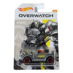Hot Wheels Mattel – Power Panel – Overwatch Reinhardt – miniatura colecionável em escala 1/64. Lançamento 2020, integrante da série especial Overwatch, nº 3/5, com decoração temática do personagem Reinhardt. Carroceria em acabamento metálico prateado/cinza, vidros laranja, grafismos exclusivos e rodas pretas com aro vermelho. Código GJV15. Fabricada na Tailândia. Miniatura lacrada em sua embalagem original, apresentando sinais de armazenamento na cartela conforme fotos. Produto exatamente das fotos do anúncio.