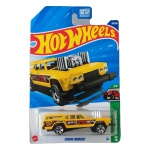 Hot Wheels Mattel – Cruise Bruiser – miniatura colecionável em escala 1/64. Lançamento 2025, integrante da série HW Reverse Rake, nº 1/5 e nº 91/250 da coleção anual. Carroceria amarela com detalhes em preto e vermelho, grafismos de competição, numeral 1623 e grande motor exposto. Rodas cromadas e base plástica preta. Código HYX77. Fabricada na Malásia. Miniatura lacrada em sua embalagem original, apresentando sinais de armazenamento na cartela conforme fotos. Produto exatamente das fotos do anúncio.