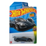 Hot Wheels Mattel – Celero GT – HW Exotics 3/10 – Nº 178/250 – New for 2023 – miniatura colecionável em escala 1/64, na cor cinza grafite metálico, com rodas multirraios cinza, interior preto e vidros fumê. Referência HKG54. Casting de design original Hot Wheels, lançado pela primeira vez na coleção 2023. Fabricado na Malásia. Miniatura lacrada em sua embalagem original, apresentando sinais de armazenamento na cartela, especialmente na região superior, conforme fotos. Produto exatamente das fotos do anúncio.