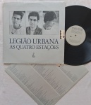 LP LEGIÃO URBANA - AS QUATRO ESTAÇÕES C/ ENCARTE // CAPA CONFORME FOTOS // DISCO EM MUITO BOM ESTADO // PODE CONTER RISCOS QUE CAUSAM CHIADOS, RUÍDOS OU PULOS