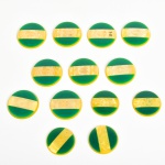 Seleção Brasileira de futebol 13 botões da CBF de tamanhos diversos  (3 reservas).  Med: 04cm diâmetro