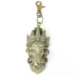Escultura de Ganesha em bronze indiano. Altura: 16cm.