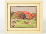 GASTÃO FORMENTI (1894-1974) Quadro OSE  representando "FLAMBOYAN". Med: Moldura 27x30cm s/ 17x20cm (quadro no estado)(assinado CID)