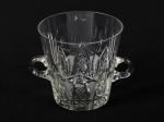 Balde de gelo em cristal lapidado. Med: 13cm