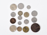 Lote constando 16 moedas em REIS, CRUZEIRO E CENTAVOS.