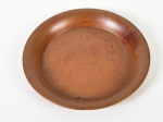 Prato em cobre. Med: Alt 02cm / diâmetro 25cm