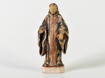 ARTE SACRA-  Santo em madeira. Med: 18cm (mão quebrada)