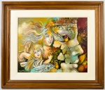 MARTINOLLI, 1994 - Óleo sobre tela, intitulado "MATER". Assinado no canto inferior esquerdo. Verso com assinatura, datação, local e numeração 4478994. Medidas da tela: 38 x 48cm; Medidas totais: 60 x 71cm.