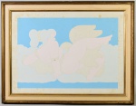 D'ACOSTA, 1979 - Serigrafia, tiragem, 6/100, representado figura feminina. Assinado no canto inferior direito, protegido por tampo de vidro. Medidas da tela: 49 x 67cm; Medidas totais: 79cm.