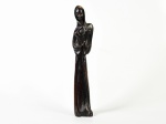 ART SACRA - Imagem de Nossa senhora com Menino Jesus em madeira jacarandá. Alt. 45 cm ( apresenta 2 bicados )