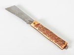 Canivete de bolso com lâmina em inox. Med. 19 cm