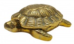 JABUTI DO NORDESTE, BAHIA, 1972 - Cinzeiro com tampa, com a representação de um jabuti; em bronze. Medidas: 11 x 7 cm.