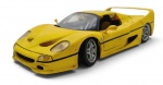 MAISTO / SHELL - Miniatura da Maisto/Shell da FERRARI F50 em escala 1/18, feita de ferro com partes plásticas, acompanha caixa. Peça muito bem detalhada. Rodas livres, traseira, portas e capô móveis. Observação: Ausência do tampo do motor. Possui marcas de uso, desgastes na pintura e leves arranhões.