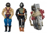 HASBRO - G.I. JOE (COMANDOS EM AÇÃO) - KANGOR e COBRA ANDRÓIDE (B.A.T.S.) - Lote com 2 bonecos de ação Comandos em Ação, feitos pela Hasbro na década de 80 e 90. Feitos de plástico rígido e são articulados. Medida: 10cm aproximadamente. Possuem leves marcas e desgastes.