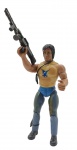 GLASSLITE - RAMBO - FIRE-POWER RAMBO - RAMBO: THE FORCE OF FREEDOM - Antigo boneco de ação retratando o icônico personagem John Rambo, estrelado pelo Sylvester Stallone, da linha Rambo: The Force of Freedom. Lançado na década de 80. Feito de plástico rígido, articulado. Medida: 17cm. Possui ínfimos desgastes e marcas.