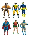 MINIATURAS - MARVEL e DC - Lote com 6 miniaturas de Super-heróis da Marvel e da DC.  Anos 80 e 90. Personagens: Batman, Robin, Superman, Wolverine e Ciclope. Medida: 10 a 12cm aproximadamente. Articulados, feitos de plástico rígido. Observação: Possuem desgastes, marcas de uso e ausência da capa do Batman.