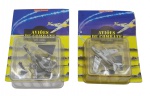 EDIÇÕES DEL PRADO - AVIÕES DE COMBATE EM AÇÃO - Lote com 2 fascículos, MIRAGE 2000 e MIG-15. A coleção "Aviões de Combate em Ação Del Prado" oferece fascículos e miniaturas detalhadas de aviões históricos, sendo ideal para colecionadores e entusiastas de aviação. Inclui fascículos com fichas técnicas de diversos modelos de aeronaves de combate, detalhando características históricas, técnicas e visuais de cada avião. Os fascículos são frequentemente oferecidos em fichários e, em alguns casos, vendidos individualmente ou em lotes de edições usadas. Observação: Fascículos com leves amassados e plásticos das miniaturas levemente amassados, porém lacrados.