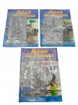 EDITORA PLANETA - ASES DE GUERRA - Lote com 3 fascículos lacrados: 35, 36 e 37, "Ases de Guerra" é uma coleção de revistas de aviação militar lançada pela Editora Planeta no Brasil, em 1997, oferecendo fascículos detalhados sobre aeronaves e temas de guerra aérea. Observação: Possuem leves amassados.