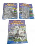 EDITORA PLANETA - ASES DE GUERRA - Lote com 3 fascículos lacrados: 46, 47 e 48, "Ases de Guerra" é uma coleção de revistas de aviação militar lançada pela Editora Planeta no Brasil, em 1997, oferecendo fascículos detalhados sobre aeronaves e temas de guerra aérea. Observação: Possuem leves amassados.