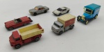 KIKO / CORGI / MAJORETTE - Lote com 6 miniaturas diversas em escala 1/64, feitas de metal com partes plásticas. Podem possuir desgastes e marcas de uso e ínfimas avarias.