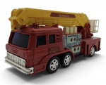 ESTRELA - CAMINHÃO DE BOMBEIRO COMANDO ELETRÔNICO - Antigo brinquedo da renomada Estrela, o caminhão de bombeiro foi produzido nos anos 80. Feito em plástico rígido, movido a pilha. Funcionamentos de andar e emitir sons. Medida: 30cm aproximadamente. Não testado, possui marcas de uso e leves desgastes. Tampa das pilhas avariada.