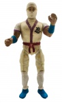 GLASSLITE - DRAGÃO BRANCO - Antigo boneco de ação produzido nos anos 80 pela Glasslite, fazendo parte da famosa linha Rambo e a Força da Liberdade, baseada na série de animação da época. Feito em plástico rígido com rosto emborrachado e articulado. Medida: 17cm aproximadamente. Possui leves desgastes e marcas de uso. Braço esquerdo restaurado (colado).