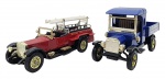 MATCHBOX -  MODELS OF YESTERYEAR - Lote com 2 miniaturas Matchbox, feitas na Inglaterra, antigas,  retratando ROLLS-ROYCE e 1912 FORD MODEL T, em escala 1:47, com partes móveis, rodas livres, pneus de borracha e feita de metal com partes plásticas. Pode conter ínfimas marcas ou desgastes.