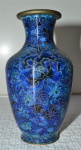 Vaso oriental em cloisonè esmaltado, 13,5x7 cm