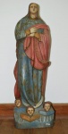 Anonimo, N. Sra da Conceição, madeira policromada, 69 x23 cm, obra realizada escola comunidade de Ibeji