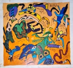 Teresa Cristina Heil , At Brut , 28,5x30 cm, acrílico sobre cartão, sem moldura, proveniente de Santa Catarina