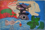 Ladário Teles, Moinho ,AST,27x41 cm, sem moldura.
