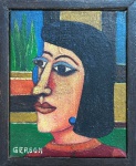 Gerson de Saouza, Homenagem a Piranha, OST, 10x8 cm, com moldura