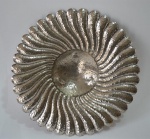 Centro de mesa com pés , espessurado a prata,5x32,5 cm  