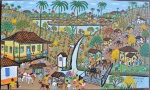 José Assunção , Riacho da Vila , AST 30x 50 cm . Artista catalogado no livro Mestres da Pintura Espontânea de Roberto Rugiero
