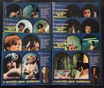 cinema nacional - Campineiro o garotão para madames - conjunto de 8 lobby cards - com  Zélia Martins e Deni Cavalcanti - em bom estado de conservação - (25x35)cm.