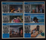 cinema nacional - Os Garotos Virgens de Ipanema - conjunto de 6 lobby cards  - em bom estado de conservação  - (25,5x35)cm.
