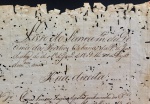 documento - Livro de Lançamento da Decima dos Predios Urbanos da Villa de Jundiahy desde o 1º di de Janr. de 1809 até 31 de Dezbr. do mesmo anno - inicio do atual IPTU - 3 folhas manuscritas - com muitos furos de bicho - (30X21,5) cm.