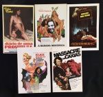 cinema nacional - Pornochanchada - conjunto de 5 press releases de diversos filmes nacional - bem conservados - média (32X22)cm