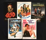 cinema nacional - Pornochanchada - conjunto de 5 press releases duplos de diversos filmes nacional - bem conservados - média (32X22)cm