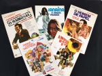 cinema nacional - Pornochanchada - conjunto de 5 press releases duplos de diversos filmes nacional - bem conservados - média (32X22)cm