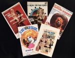 cinema nacional - Pornochanchada - conjunto de 5 press releases duplos de diversos filmes nacional - bem conservados - média (32X22)cm