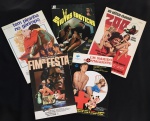 cinema nacional - Pornochanchada - conjunto de 5 press releases duplos de diversos filmes nacional - bem conservados - média (32X22)cm