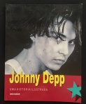 livro - Johnny Depp uma história ilustrada - David Bassom - Editora Manole - 1997 - 80 p. - brochura com capa e miolo embom estado de conservação - (29,5x23)cm.