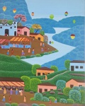 Robson Barro, Paisagem, acrílico sobre tela, 50x40cm, sem moldura