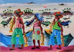 Josinaldo, Botes e Ribeirinhos, acrílico sobre tela, 50x70cm, sem moldura