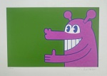 Rui Amaral, Cachorro, gravura, tiragem 38/40, 26x50cm, sem moldura