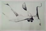 Aldemir Martins, Mulher Surreal, gravura, tiragem 37/80, 70x100cm, sem moldura. Observação: com quebra de papel, necessita de limpeza